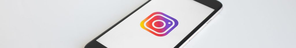instagram logo on phone